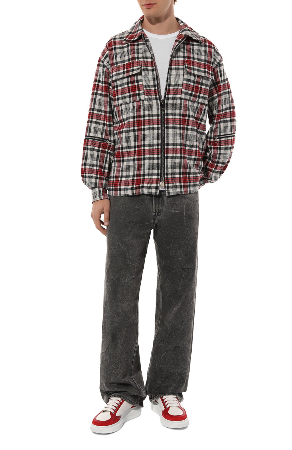 Кожаные кеды oversized ALEXANDER MCQUEEN, арт. 757710/WIA5V, фото 2