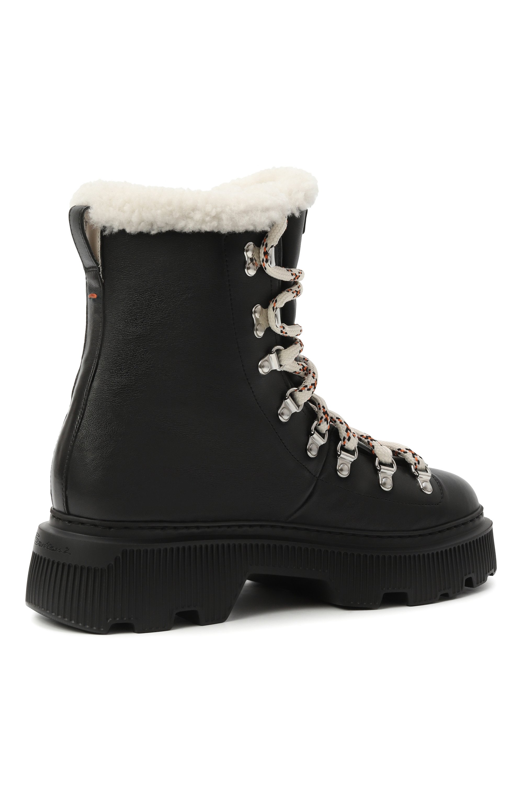 Кожаные ботинки SANTONI, арт. WTCG71823NERAYUF, фото 5