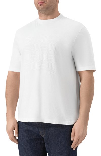 Хлопковая футболка CANALI, арт. T0943/MJ02436_001, фото 3