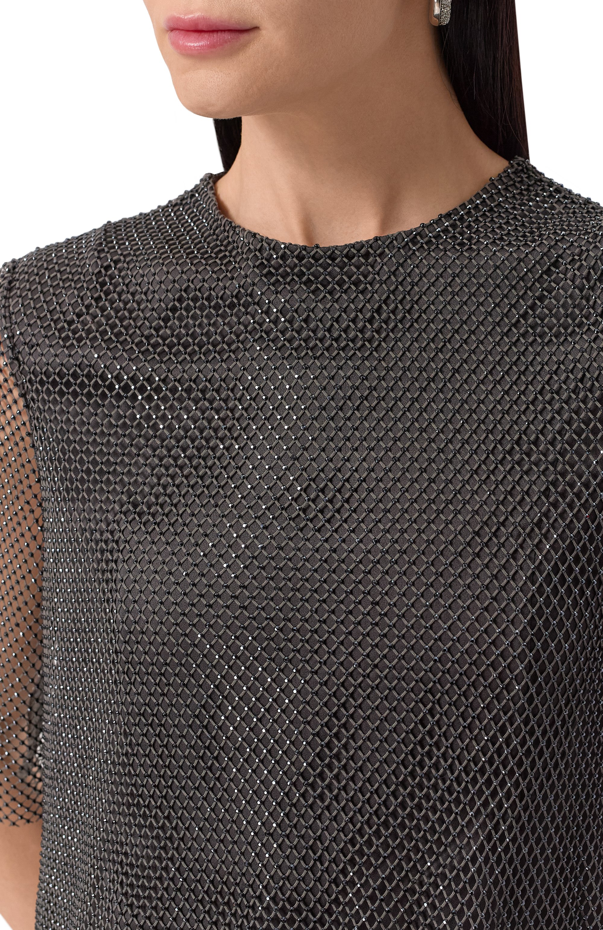 Топ с отделкой стразами CHAPURIN, арт. BL/20435/28882-М, фото 5