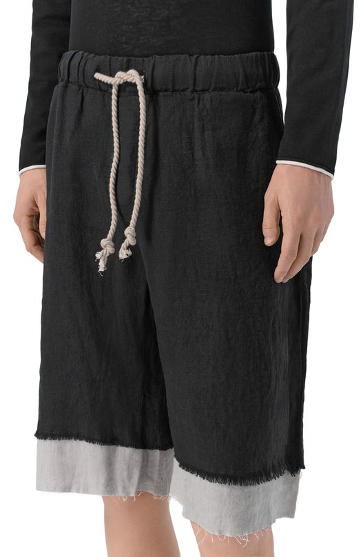 Льняные шорты Never Enough 2B5M092-148/MBE037 Чёрный  2B5M092-148/MBE037 Фото 3