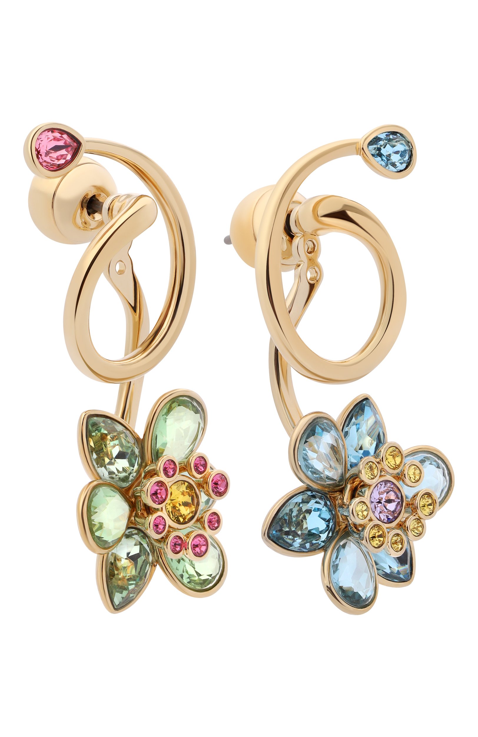 Серьги idyllia SWAROVSKI разноцветного цвета по цене 29950 руб., арт. 5709025, фото 4 Серьги idyllia SWAROVSKI, арт. 5709025, фото 4