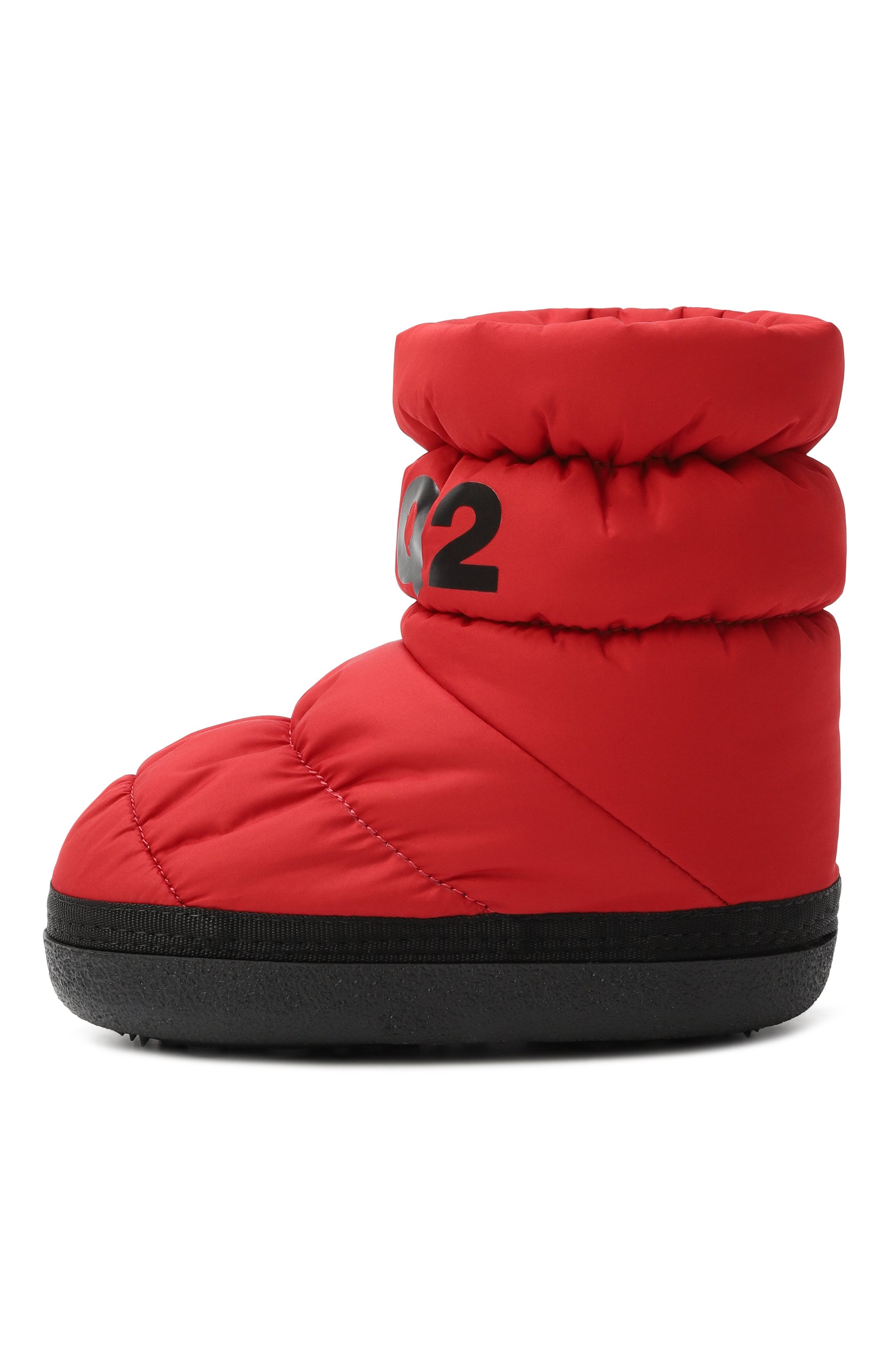 Утепленные сапоги DSQUARED2 красного цвета по цене 18600 руб., арт. 81543/24-27, фото 2 Утепленные сапоги DSQUARED2, арт. 81543/24-27, фото 2