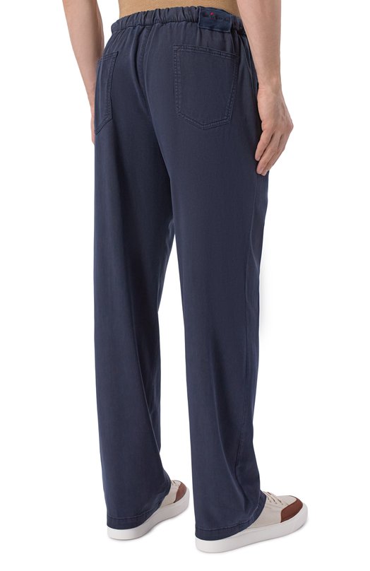 Брюки из лиоцелла Kiton UPR003LK0606H Синий  UPR003LK0606H Фото 4