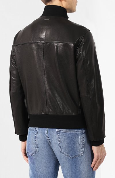 Кожаный бомбер BOSS, арт. 50398845, фото 4