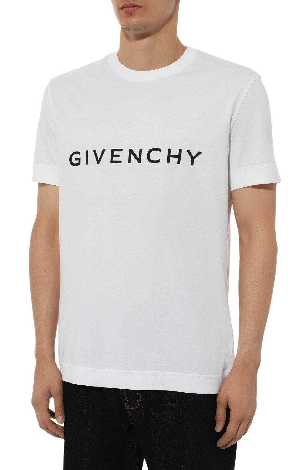 Хлопковая футболка GIVENCHY, арт. BM716G/3YAC, фото 3