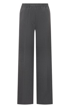 Женские брюки WEEKEND MAX MARA серого цвета, арт. PETRA | Фото 1 (Длина (брюки, джинсы): Стандартные; Драгоценные камни: Проставлено; Материал сплава: Проставлено; Материал внешний: Шерсть, Синтетический материал; Стили: Кэжуэл; Силуэт Ж (брюки и джинсы): Прямые; Женское Кросс-КТ: Брюки-одежда; Re-sync: On)