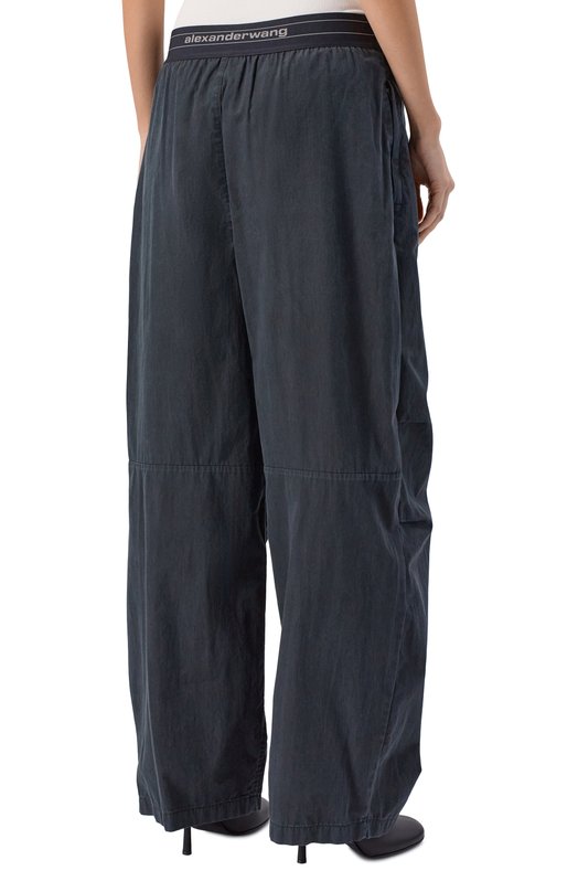 Хлопковые брюки Alexander Wang 1WC4254924 Чёрный  1WC4254924 Фото 4