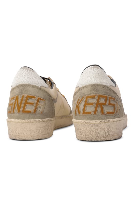 Кожаные кеды Ballstar Golden Goose Deluxe Brand GMF00771.F008159 Кремовый  GMF00771.F008159 Фото 6
