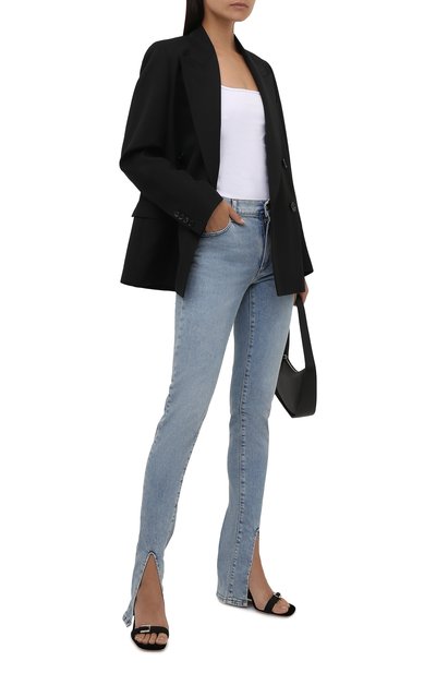 Хлопковый топ THE ATTICO белого цвета по цене 42950 руб., арт. 213WCT56/C040, фото 2 Хлопковый топ THE ATTICO, арт. 213WCT56/C040, фото 2