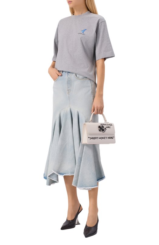 Сумка Jitney 1.4 Off-White 0WNP062C99LEA004 Кремовый  0WNP062C99LEA004 Фото 7