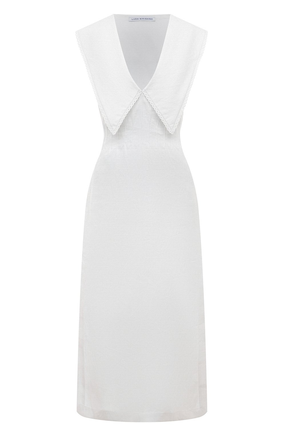 Льняное платье LUDA NIKISHINA, арт. D/TABI/white, фото 1
