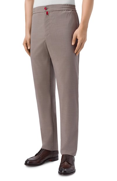 Шерстяные брюки KITON бежевого цвета по цене 214500 руб., арт. UPLACRK0633H, фото 3 Шерстяные брюки KITON, арт. UPLACRK0633H, фото 3