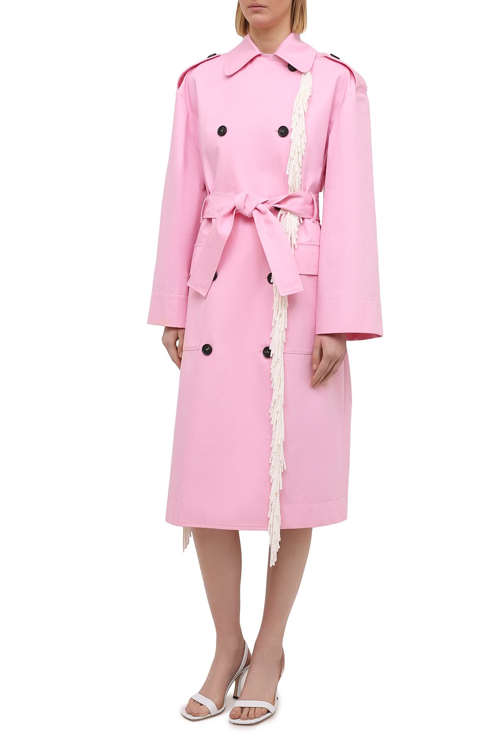 Хлопковый тренч MSGM, арт. 3041MDC04Y 217105, фото 3