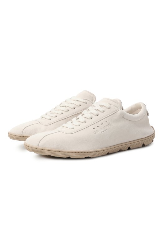 Замшевые кроссовки Giorgio Armani X2X208/XF829 Кремовый X2X208/XF829