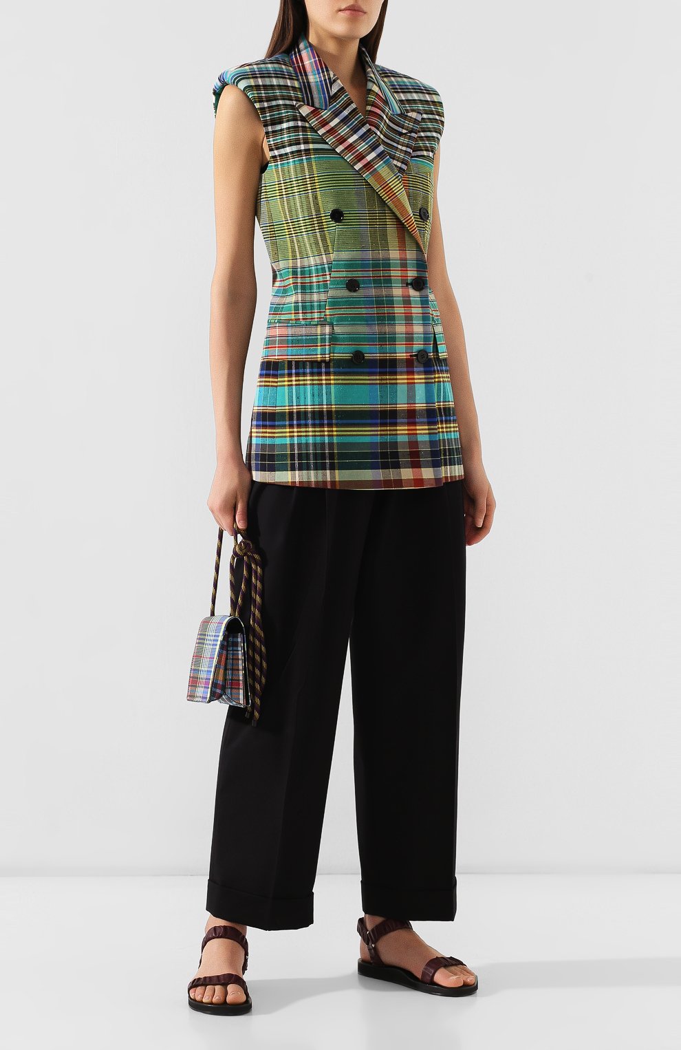 Хлопковый жилет DRIES VAN NOTEN разноцветного цвета по цене 66150 руб., арт. 191-10440-7036, фото 2 Хлопковый жилет DRIES VAN NOTEN, арт. 191-10440-7036, фото 2