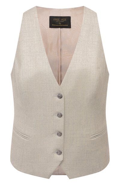 Женский жилет из шерсти и кашемира FREEAGE, арт. WW25.VS014.3080.109