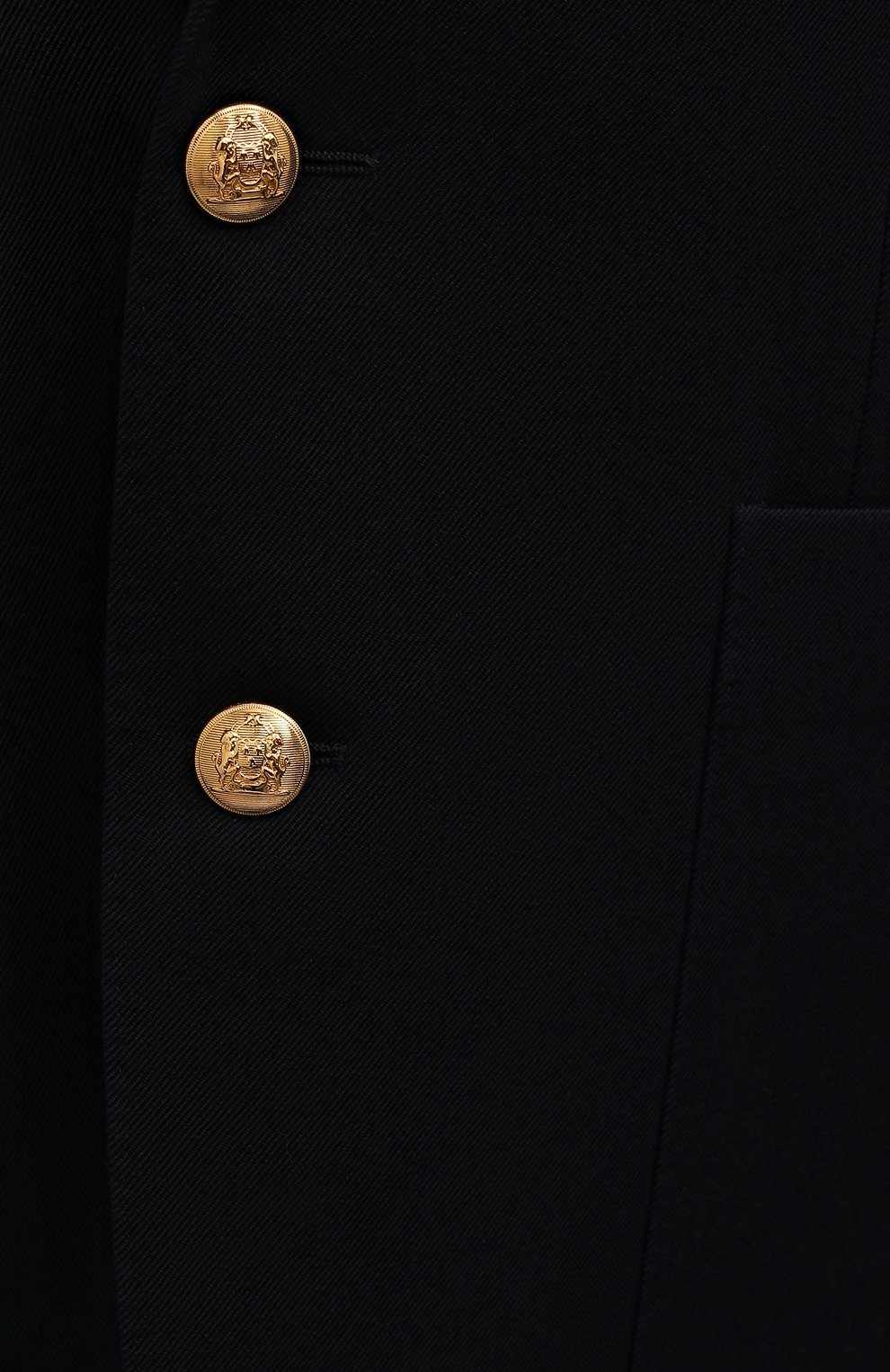Шерстяной жакет CELINE темно-синего цвета по цене 290500 руб., арт. 2V06G092D, фото 5 Шерстяной жакет CELINE, арт. 2V06G092D, фото 5