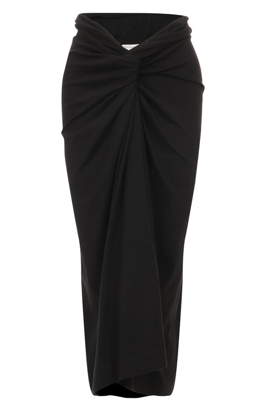 Хлопковая юбка Dries Van Noten 011112-2603-900 Чёрный 011112-2603-900
