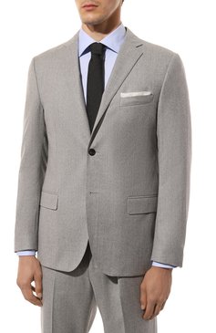 Мужской шерстяной костюм CORNELIANI светло-серого цвета, арт. 946005-9418111_SET | Фото 3 (Материал внешний: Шерсть; Рукава: Длинные; Материал сплава: Проставлено; Драгоценные камни: Проставлено; Костюмы М: Однобортный; Стили: Классический)