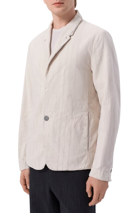 Хлопковый пиджак Transit CFUTRCL211 Бежевый  CFUTRCL211 Фото 3