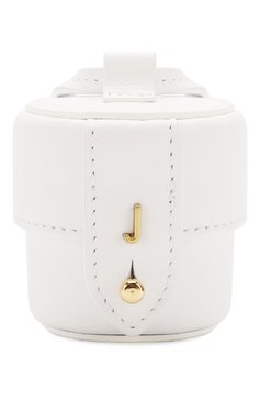 Женская сумка le micro vanity JACQUEMUS белого цвета, арт. 201AC15/58100 | Фото 1 (Ремень/цепочка: На ремешке; Размер: mini; Материал: Натуральная кожа; Сумки-технические: Сумки через плечо; Драгоценные камни: Проставлено; Материал сплава: Проставлено)