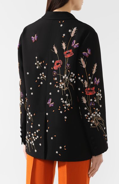 Жакет из смеси шерсти и шелка VALENTINO, арт. RB3CE1G74FM, фото 4