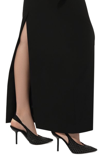 Текстильные туфли со стразами EMPORIO ARMANI, арт. X3E462/XR079, фото 3