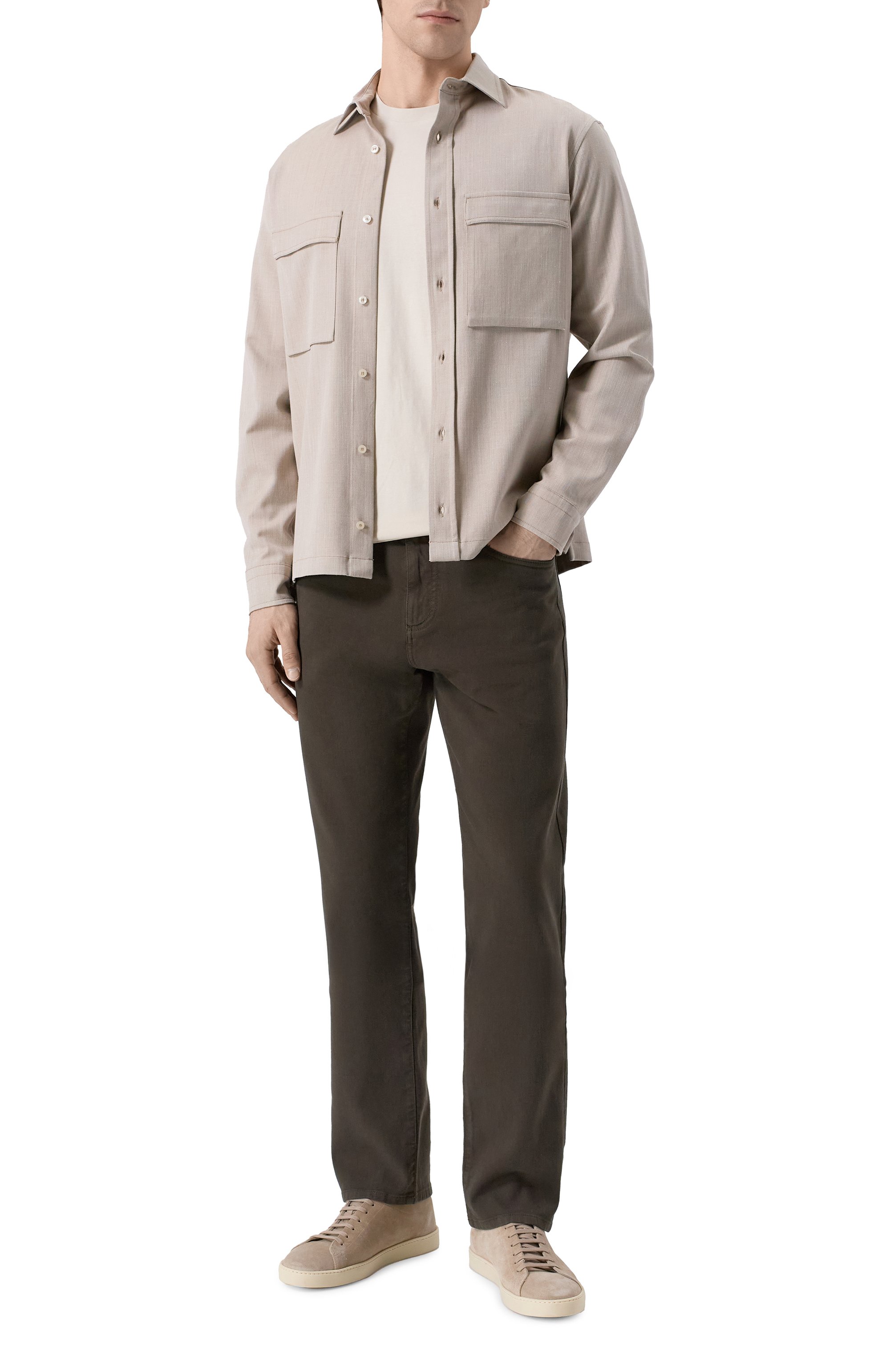 Рубашка из шерсти и шелка PAUL&SHARK, арт. 26413318, фото 2