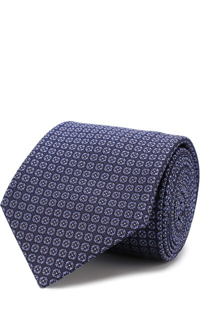 Мужской шелковый галстук с узором BRIONI, арт. 062I00/07430