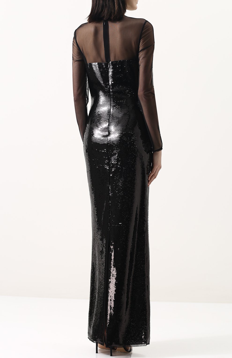 Приталенное платье-макси с длинным рукавом TOM FORD, арт. ABJ094-FAE363, фото 4