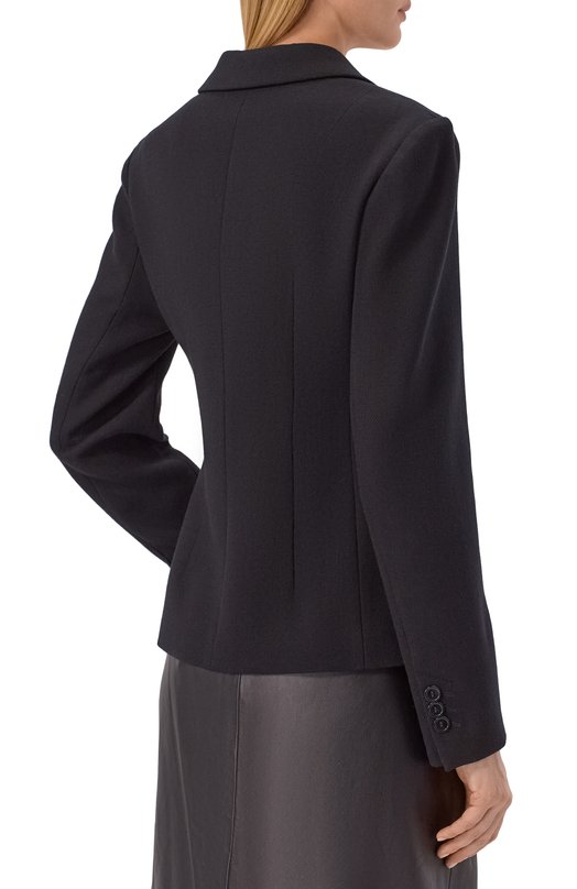 Шерстяной жакет 12 STOREEZ 137101 Чёрный  137101 Фото 4