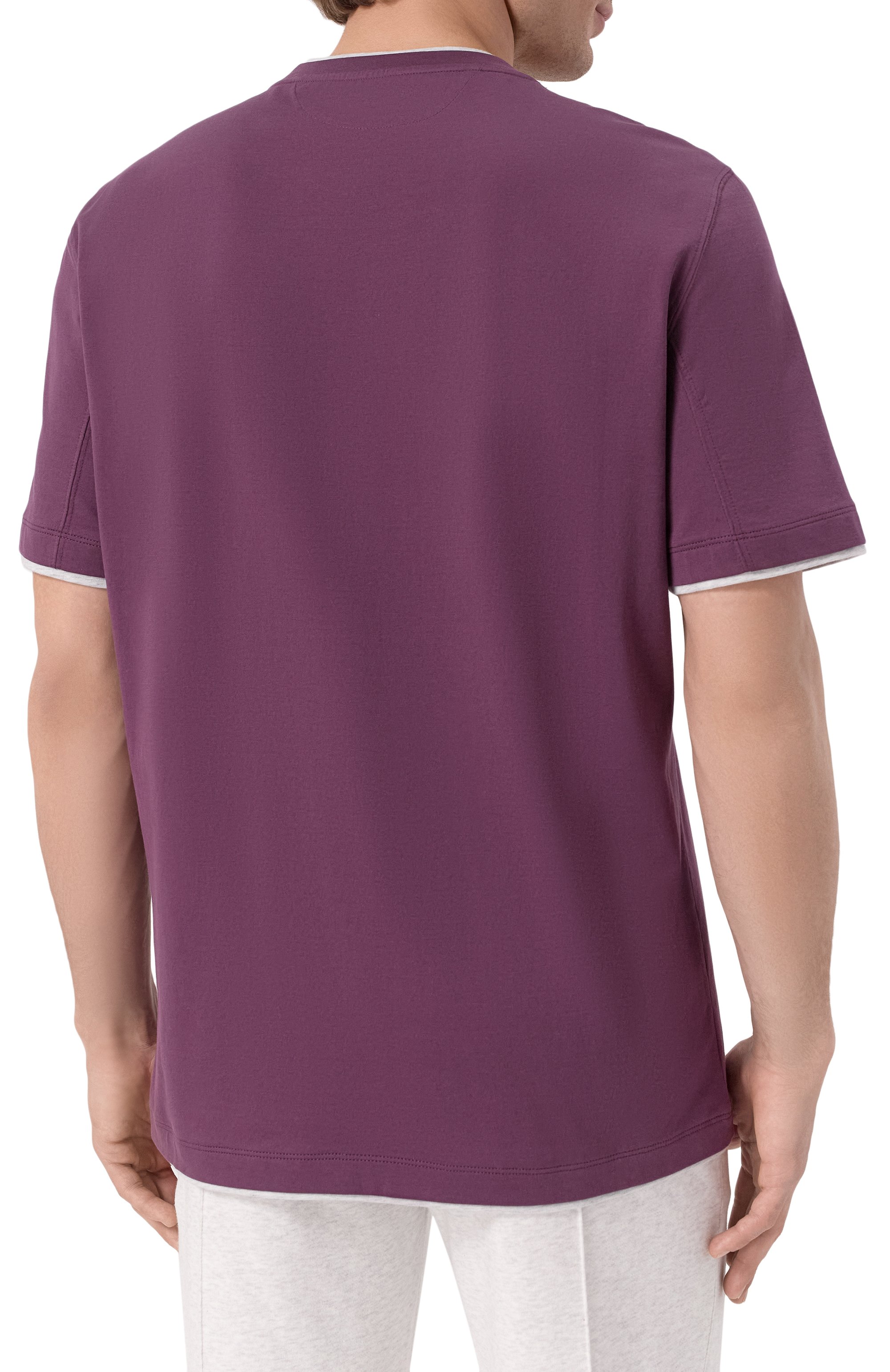 Хлопковая футболка BRUNELLO CUCINELLI, арт. M0B137427, фото 4