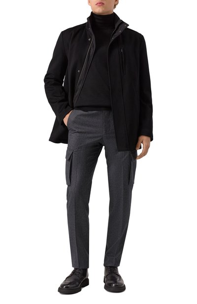 Водолазка из кашемира и шелка BRUNELLO CUCINELLI черного цвета по цене 191500 руб., арт. M2300103, фото 2 Водолазка из кашемира и шелка BRUNELLO CUCINELLI, арт. M2300103, фото 2