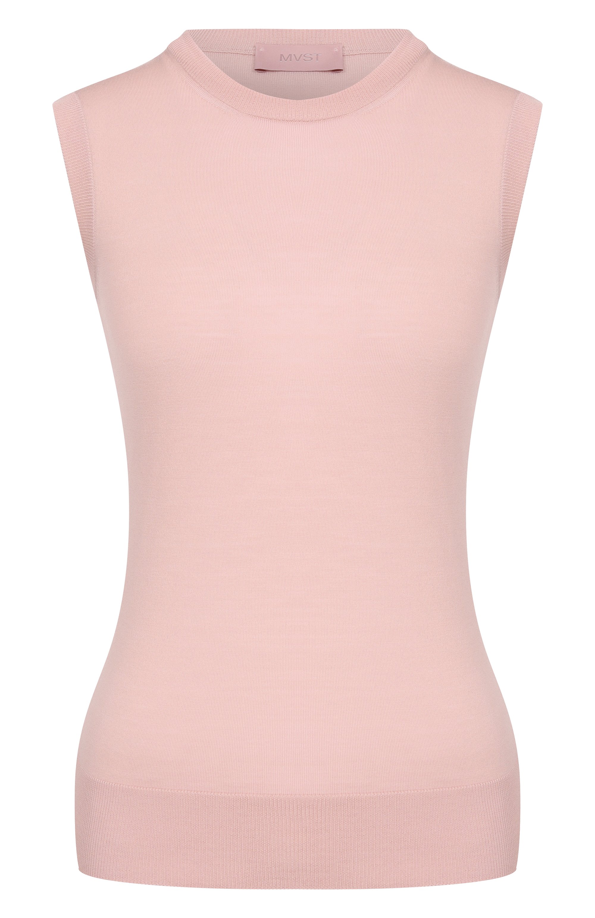 Шерстяной топ MVST розового цвета по цене 126500 руб., арт. M26.CSW.K408/13-5 MICR0N W00L, фото 1 Шерстяной топ MVST, арт. M26.CSW.K408/13-5 MICR0N W00L, фото 1