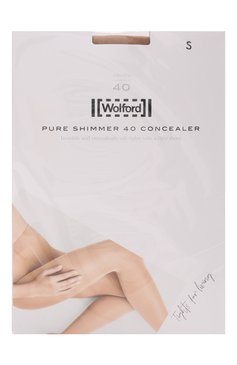 Женские колготки pure shimmer 40 WOLFORD бежевого цвета, арт. 14732 | Фото 1 (Материал внешний: Синтетический материал; Материал сплава: Проставлено; Нос: Не проставлено)