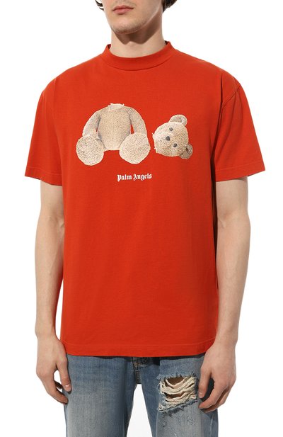 Хлопковая футболка PALM ANGELS, арт. PMAA001F22JER0052760, фото 3