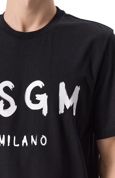 Хлопковая футболка MSGM, арт. 2000MM510/200002, фото 5