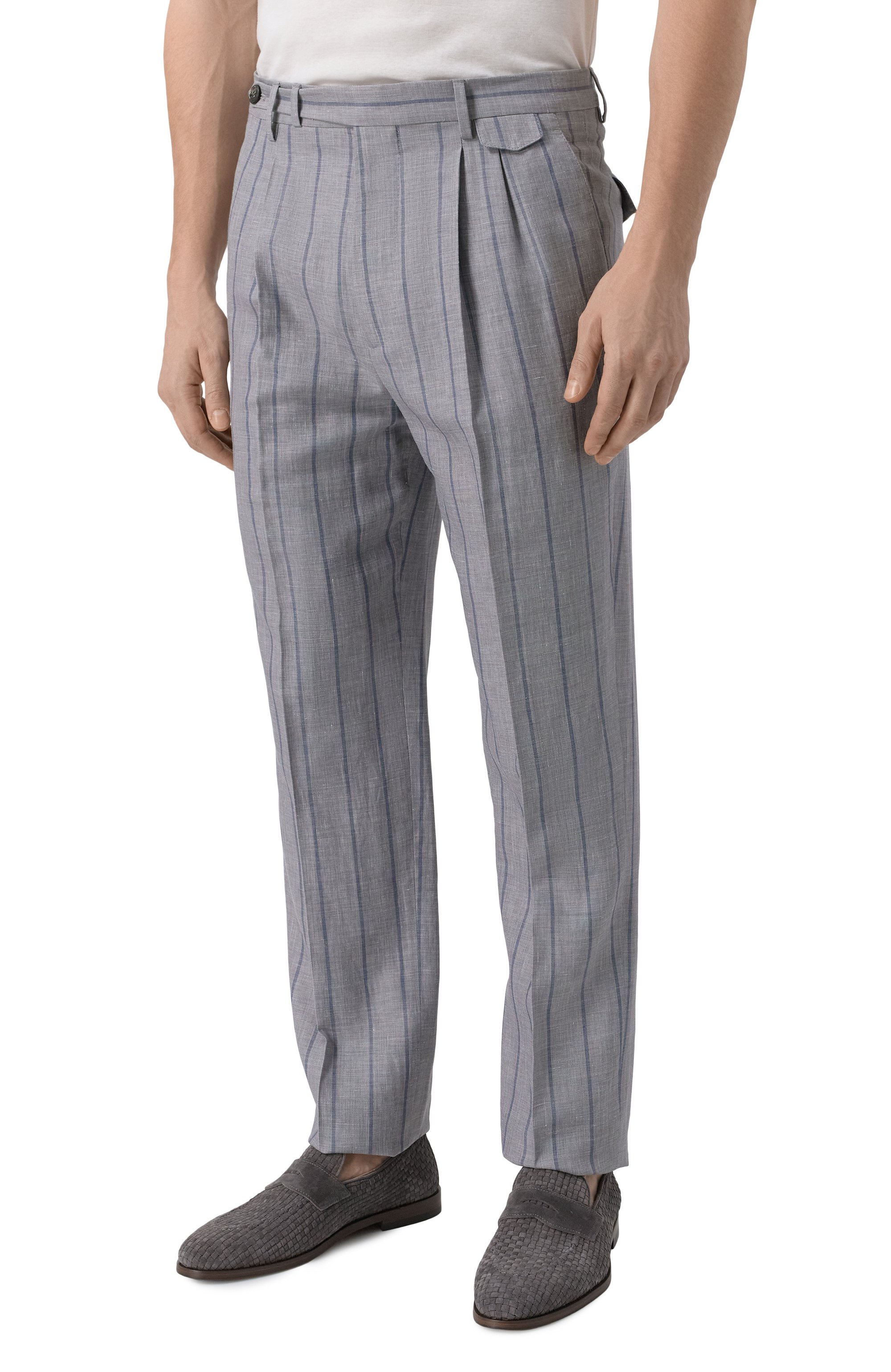 Костюм из шерсти и льна BRUNELLO CUCINELLI, арт. MP475LDFRD, фото 6