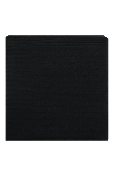 Кашемировый плед RALPH LAUREN черного цвета по цене 54300 руб., арт. 650194528, фото 3 Кашемировый плед RALPH LAUREN, арт. 650194528, фото 3