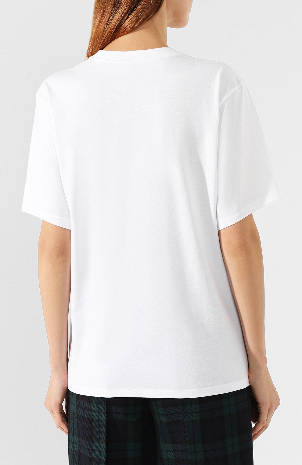 Хлопковая футболка VICTORIA, VICTORIA BECKHAM, арт. JYVV 072C PAW19 C0TT0N JERSEY, фото 4