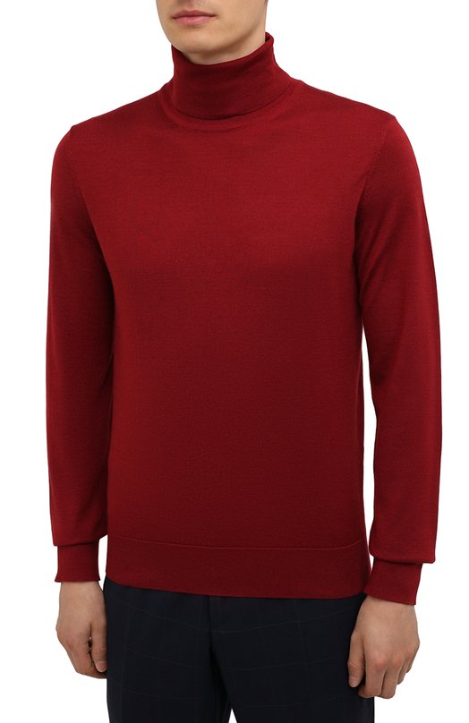 Водолазка из кашемира и шелка Zegna UYJ00/120 Красный  UYJ00/120 Фото 3