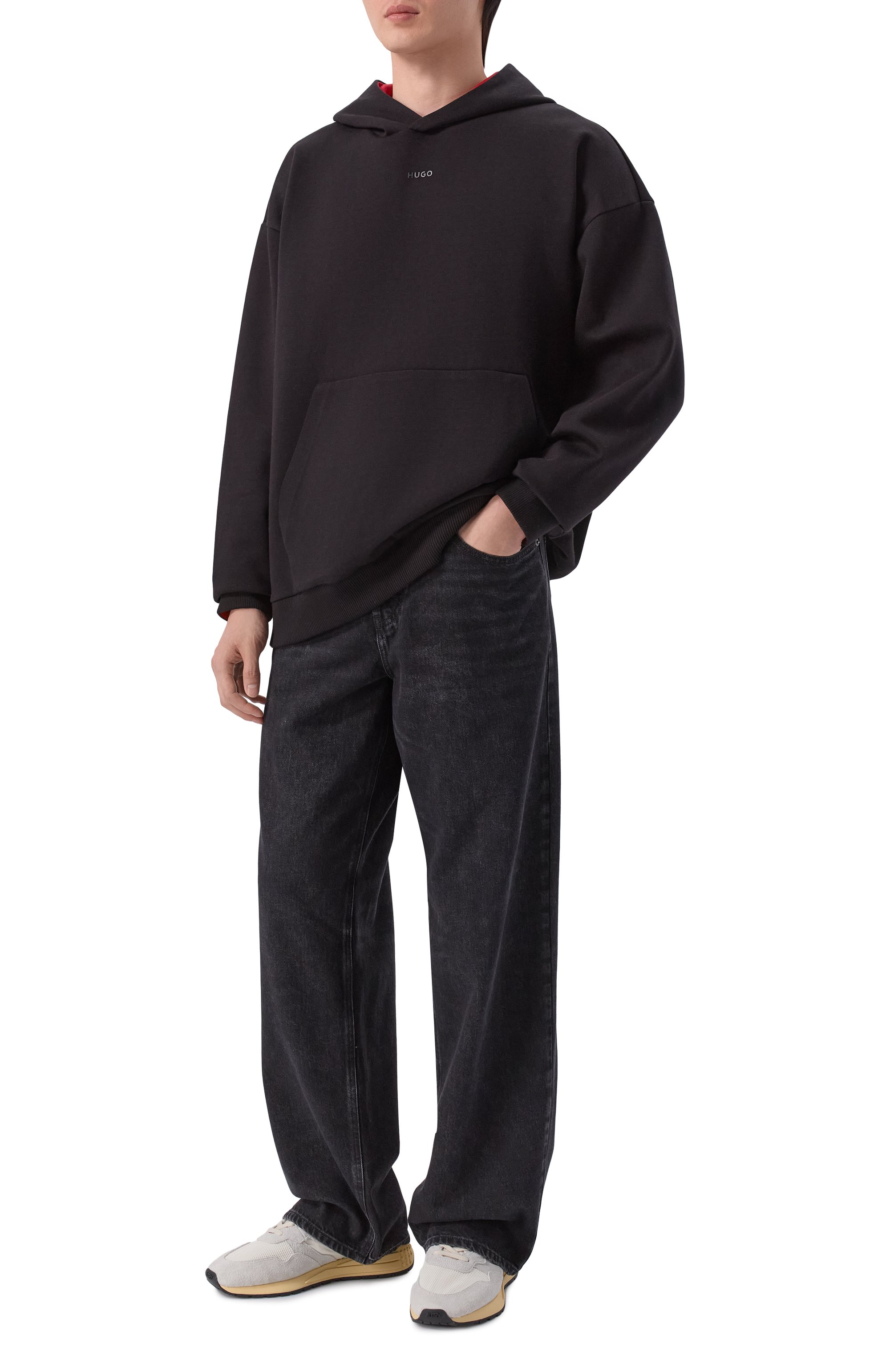Хлопковое худи HUGO, арт. 50554477, фото 2