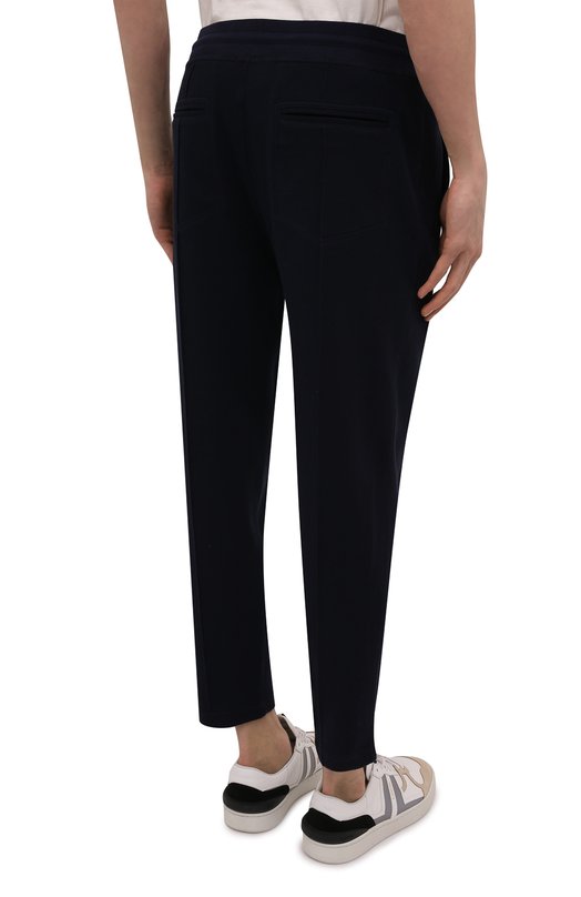 Хлопковые брюки Brunello Cucinelli M0T313212G Синий  M0T313212G Фото 4