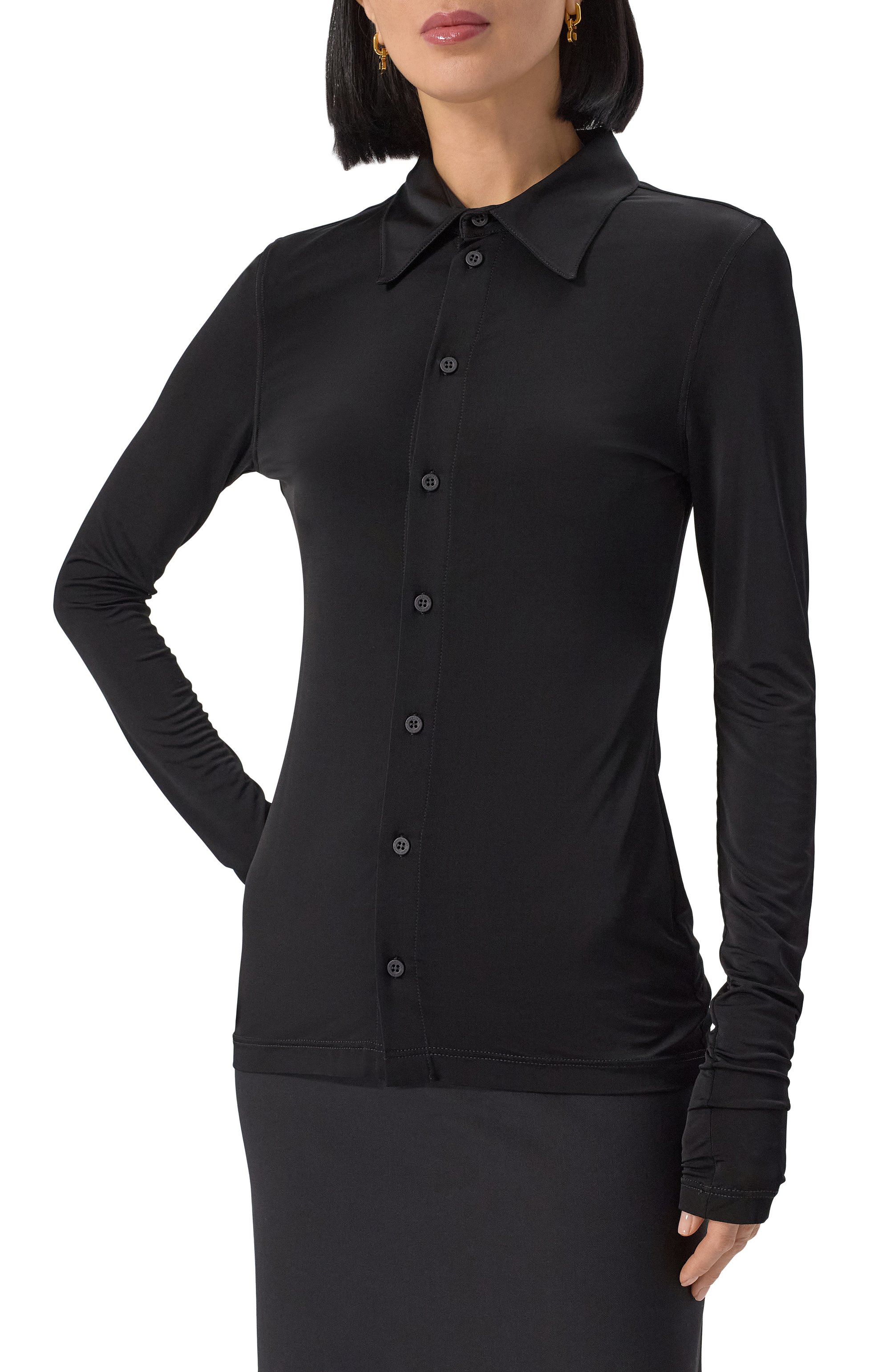 Блузка из вискозы BALENCIAGA, арт. 814158/TQV46, фото 3