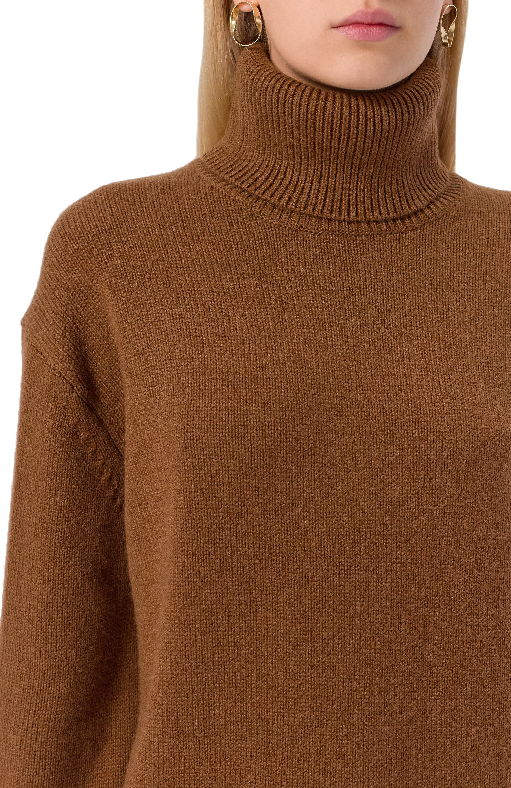 Свитер из шерсти и кашемира 12 STOREEZ коричневого цвета по цене 39000 руб., арт. 134388, фото 5 Свитер из шерсти и кашемира 12 STOREEZ, арт. 134388, фото 5