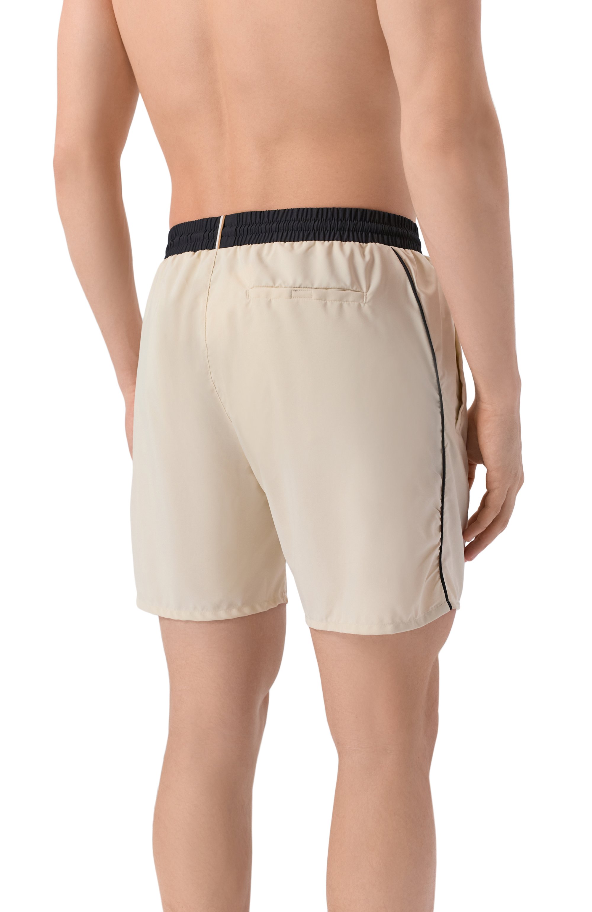 Плавки-шорты BOSS светло-бежевого цвета по цене 6995 руб., арт. 50514429, фото 3 Плавки-шорты BOSS, арт. 50514429, фото 3