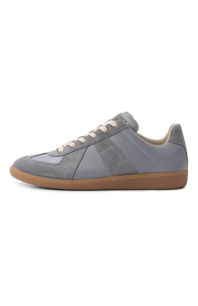 Кожаные кеды replica MAISON MARGIELA серого цвета по цене 81850 руб., арт. S57WS0236/P1895, фото 3 Кожаные кеды replica MAISON MARGIELA, арт. S57WS0236/P1895, фото 3