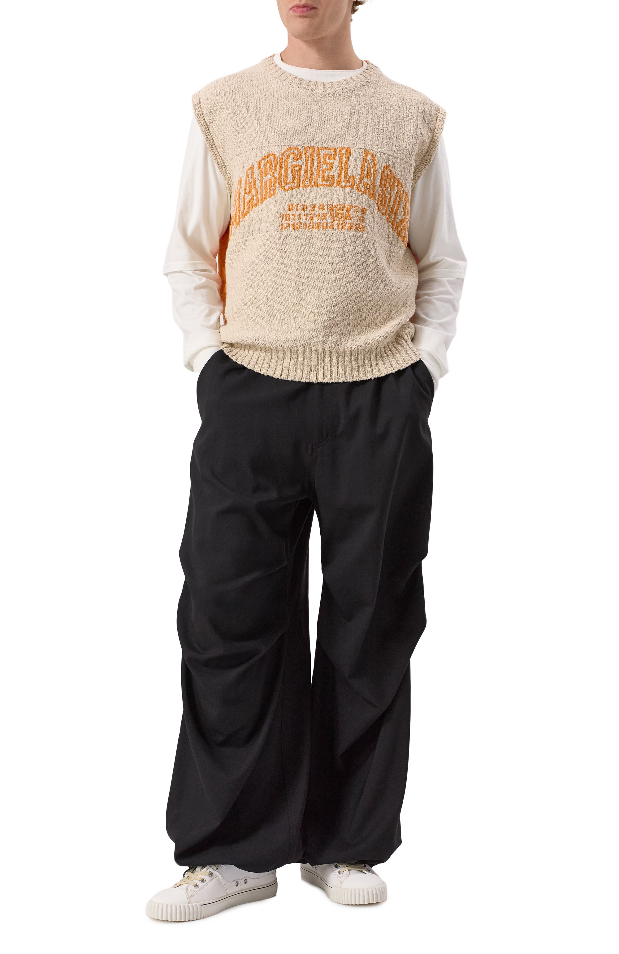 Жилет из хлопка и льна MM6, арт. SH0FB0012/M13084, фото 2