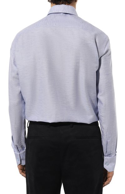 Сорочка из хлопка и шелка STEFANO RICCI голубого цвета по цене 99500 руб., арт. MC000540/R2150, фото 5 Сорочка из хлопка и шелка STEFANO RICCI, арт. MC000540/R2150, фото 5